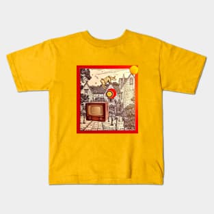 Cow on the Roof Kids T-Shirt